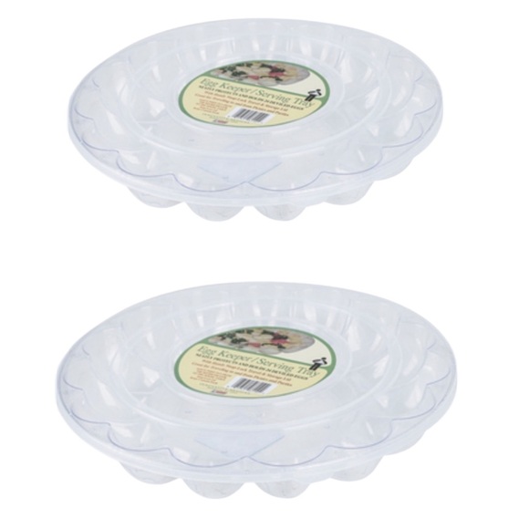 2 Deviled Egg Travel Carry Trays Storage Serving Trays Holds 48 Eggs - Picture 4 of 14